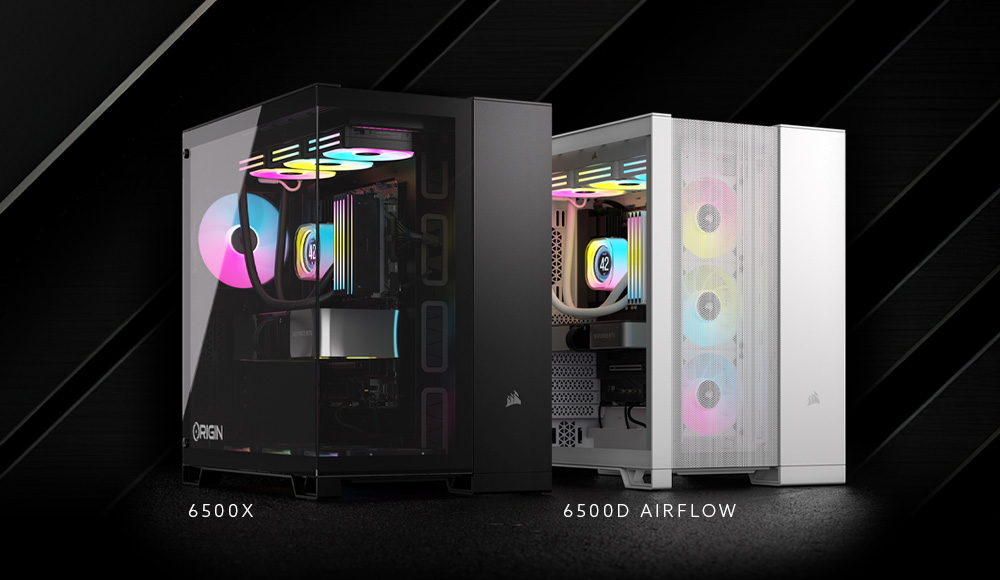 New CORSAIR 6500X and 6500D Airflow Cases available now 1 6500x 6500d launch sm